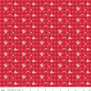 Cheerfully Red Ditsy Gingham Red