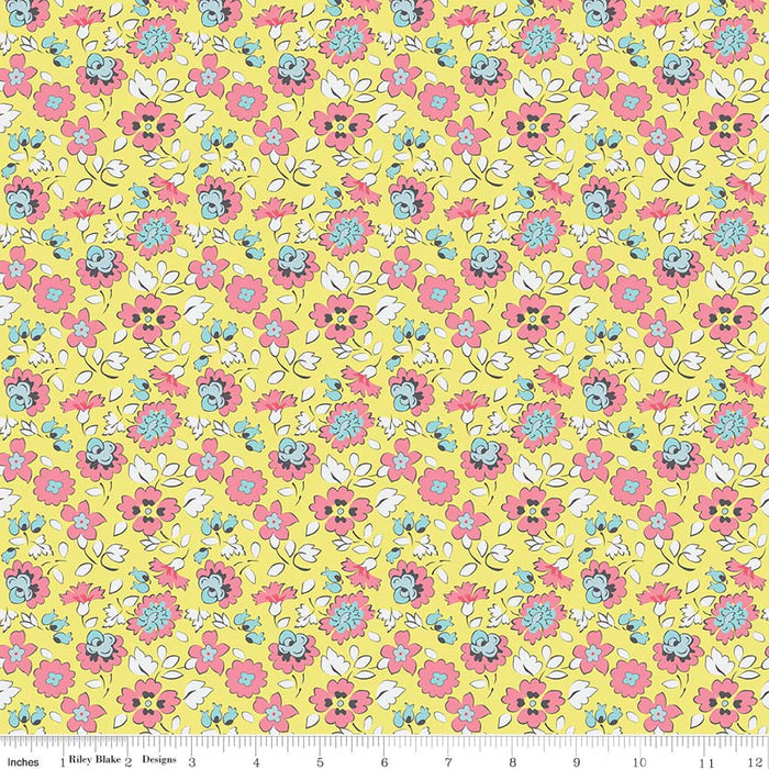 Paper Daisies Floral Yellow