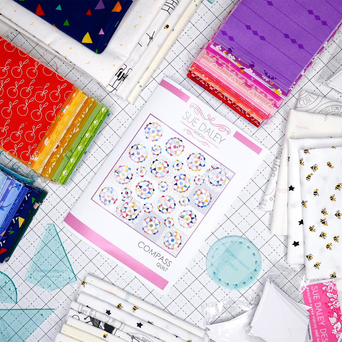 Compass Fabric Kit Patchwork with Busyfingers