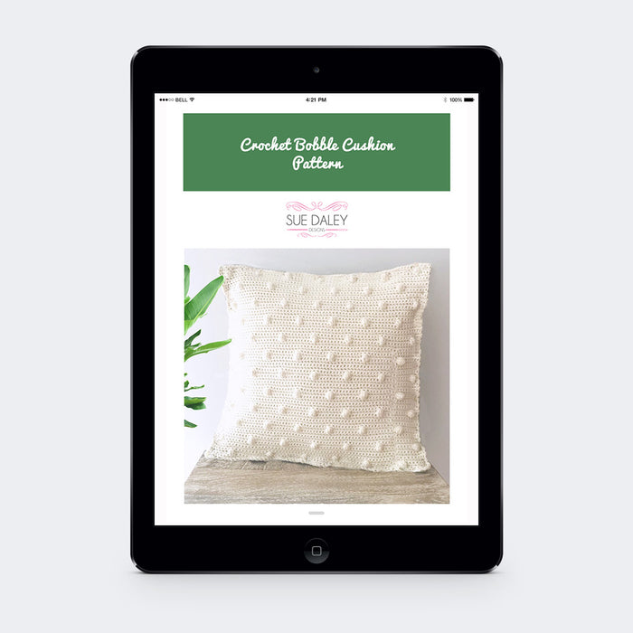 Bobble Cushion Pattern PDF Download