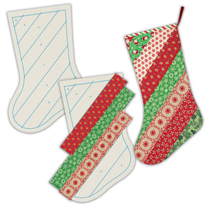 QAYG Holiday Striped Stocking - 1/pack