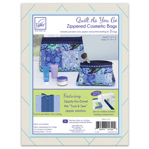 Zippity Do Done Cosmetic Bags (2) - QAYG Navy zip