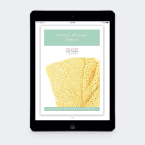 Crochet Lattice Blanket PDF Pattern