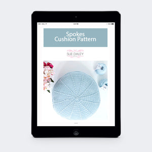 Crochet Spokes Cushion Pattern PDF Download