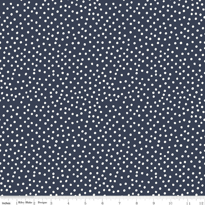 Gingham Foundry Dots Navy
