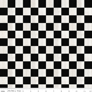 Playing Chess Checkerboard Black