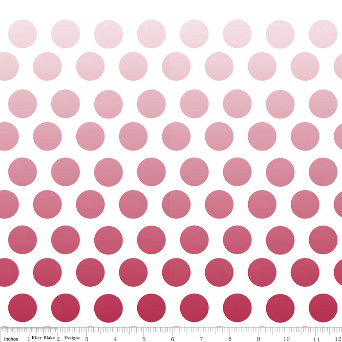 Ombre Dots Red