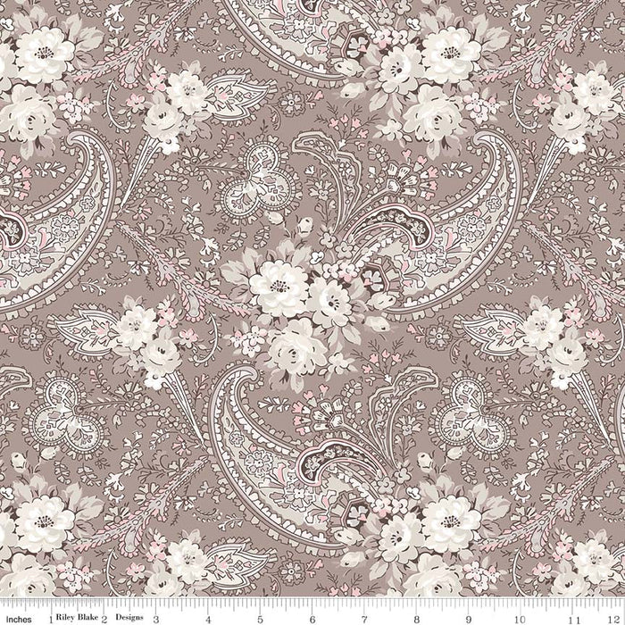 Rose Garden Paisley Taupe
