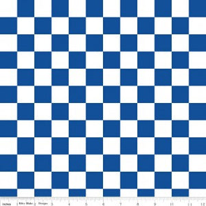 Sashing Stash Checkerboard Blue