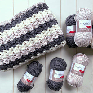 Chunky crochet blanket kit