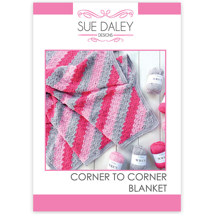 Corner to Corner Crochet Blanket Printed Pattern