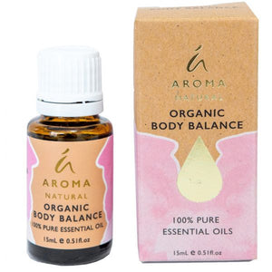 Aroma Natural Organic Body Balance Essential Oil Blend 15mL