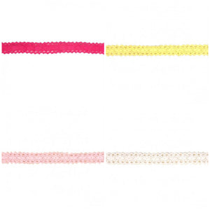 1/2" Crochet Lace - various colours