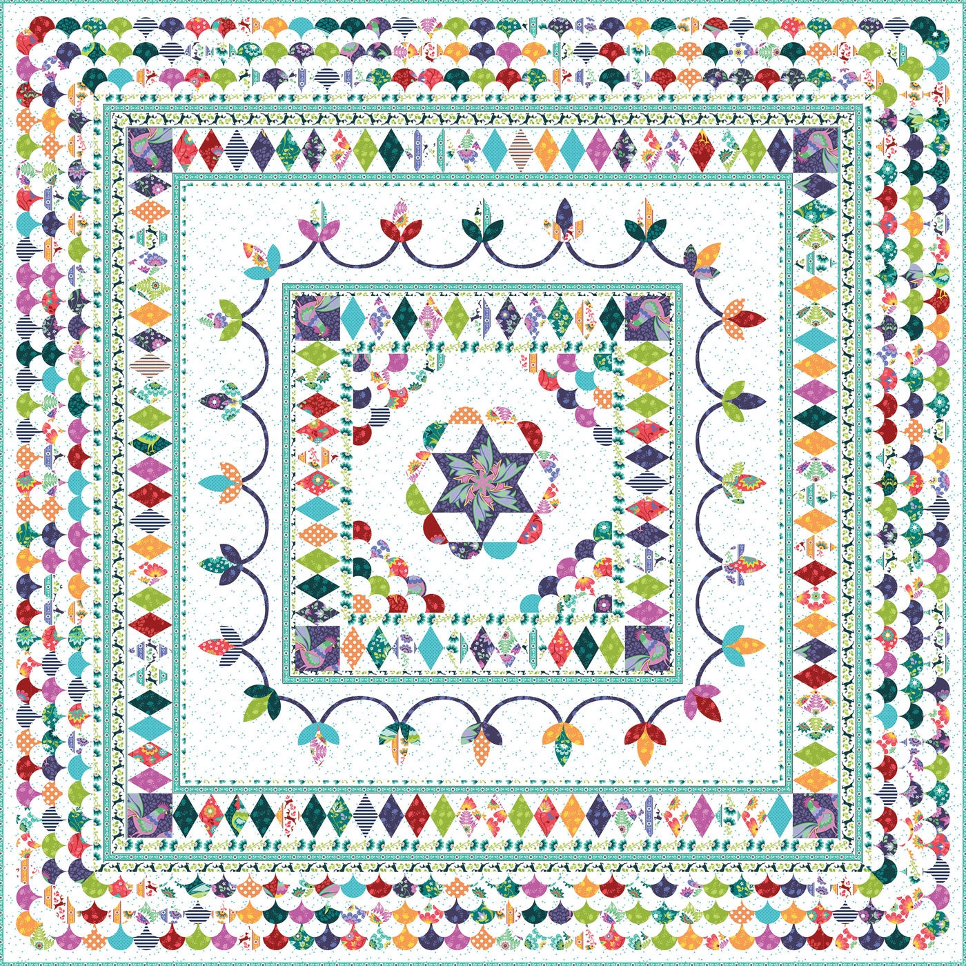 Lancaster Quilt Pattern Patchwork with Busyfingers