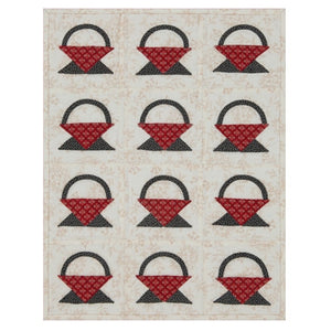 Iddy Biddy Baskets Wall Hanging Fabric Kit