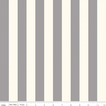 1" Le Creme Stripe Grey
