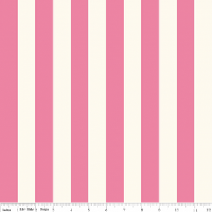 1" Le Creme Stripe Hot Pink