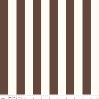 1" Le Creme Stripe Brown