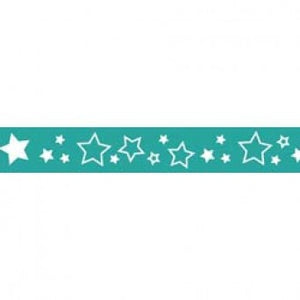 3/8" Stars Grosgrain Ribbon - Various Colours