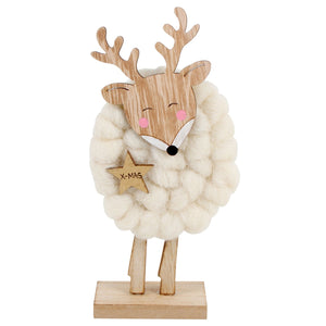 Standing Wool Reindeer