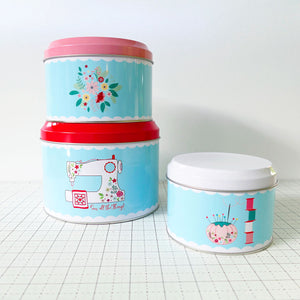 Sewing Canister Tin - 3 options