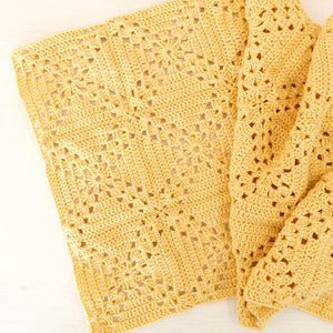 Crochet Lattice Blanket Printed Pattern